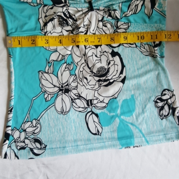 Spaghetti strap tie neck silky tankini - Picture 7 of 7